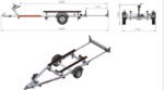 Bootstransportanhänger UNITRAILER JET ALU, zul. Gesamtgewicht 750 kg – Bild 2